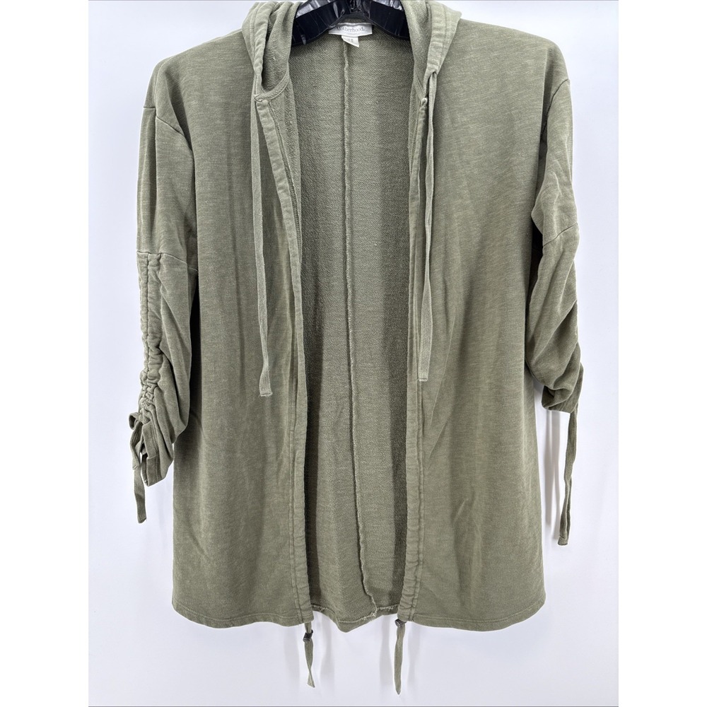 Motherhood, Maternity, Olive Green Oversized Hooded Cardigan Medium